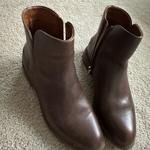 Franco Sarto Dark Brown Ankle Booties